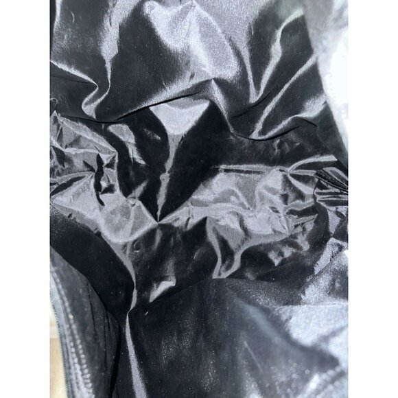 WALT DISNEY WORLD Black Embroidered Nylon Tote Bag-Zip Closure-Shoulder Straps - Picture 9 of 11